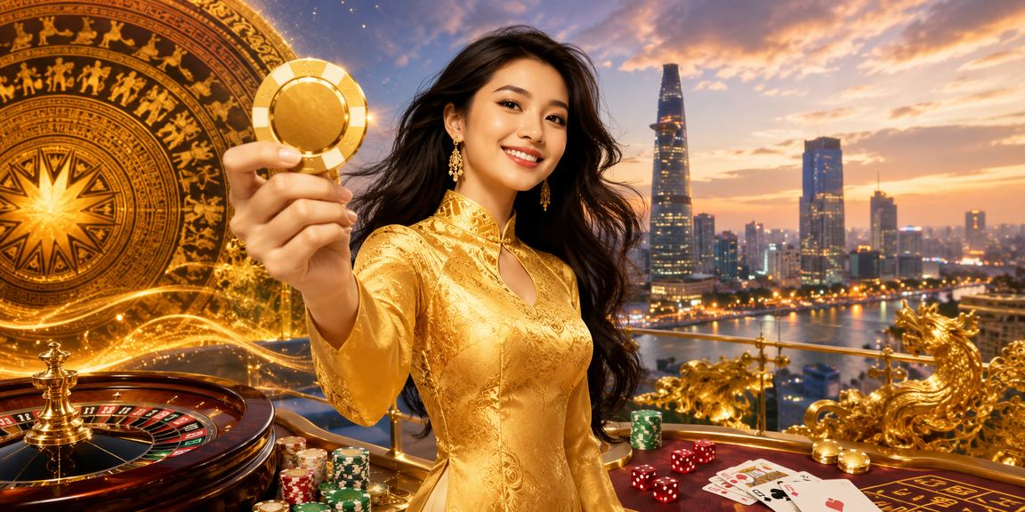 Không khí sòng bài trực tuyến tại TP. Hồ Chí Minh với trang phục áo dài truyền thống